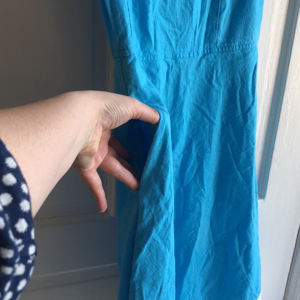 Pendleton Color Block Fit And Flare Crew Neck Sle… - image 5